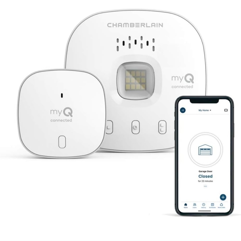 CHAMBERLAIN Smart Garage Control - Wireless Garage Hub and Sensor with Wifi &